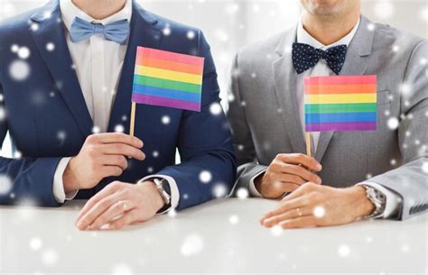 premium photo people homosexuality same sex marriage and love concept close up of happy