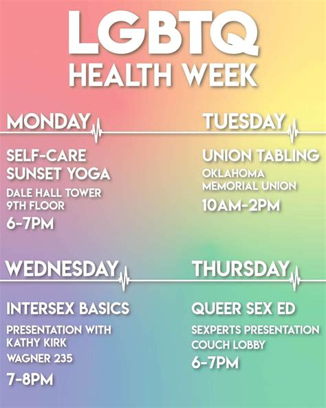 Ous Gender Equality Center To Host Annual Lgbtq Health Week News