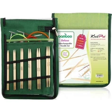 Knitpro Bamboo Deluxe Interchangeable Needle Set 300 1000mm Pris
