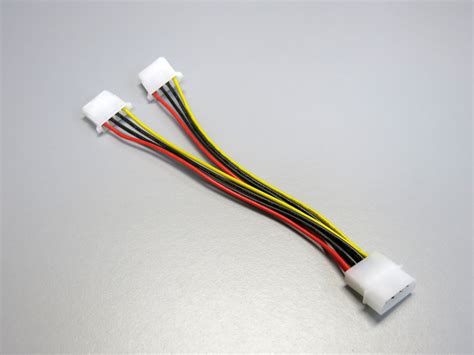 2pcs 4 Pin Molex Male To 4pin Molex Female Power Supply Extension Cable