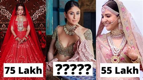 Top 5 Most Expensive Wedding Dresses Of Bollywood Celebrities 2021 Most