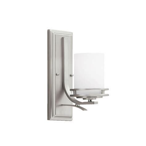 Transitional 1 Light Wall Sconce In Brushed Nickel Hendrik Wall