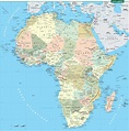 Carte de l'Afrique - Cartes sur le continent Africains, pays, relief ...