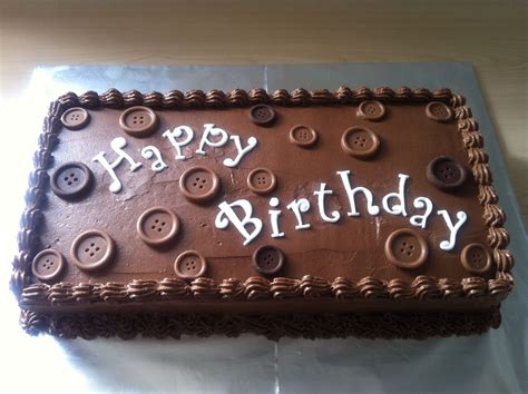Easy Option For Square Birthday Cake Chocolate Cake Designs Simple