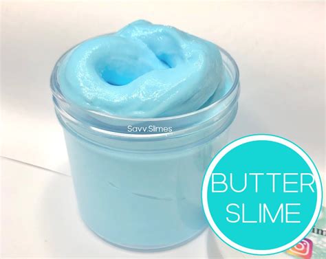 Blue Butter Slime Soft Squishy And Spreadable Slime By Etsy