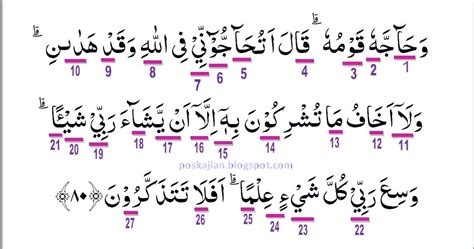Dengan nama allah, yang maha pemurah, lagi maha mengasihani. Hukum Tajwid Al-Quran Surat Al-An'am Ayat 80 Lengkap ...