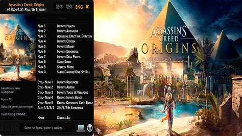 Assassin S Creed Origins Mod Pc Trainer Youtube