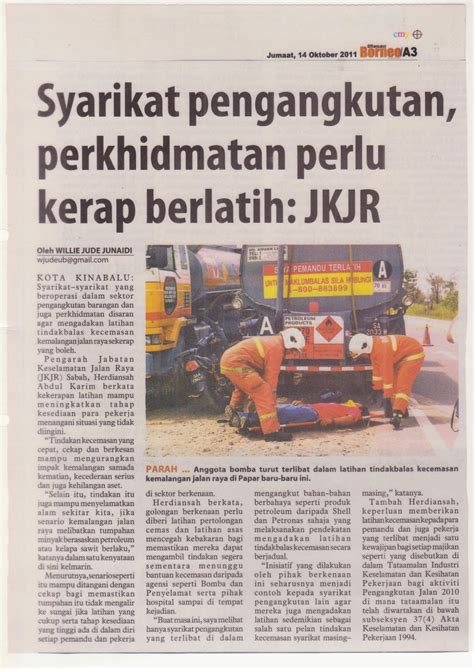 Posted by unit pendidikan khas jpn kedah at 23:04. Jabatan Keselamatan Jalan Raya Sabah: Keratan Akhbar dan ...