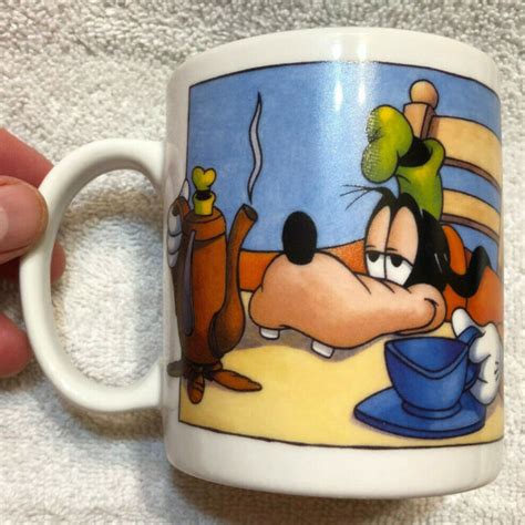 Disney Tired Sleepy Exhausted Goofy Linyi Coffee Mug Ebay