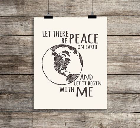 Instant Download Let There Be Peace On Earth And Let It Begin With Me