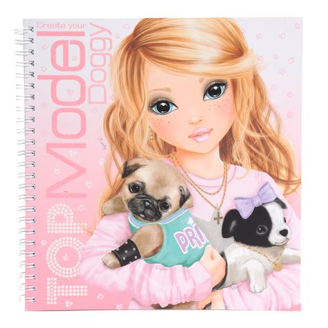 Girls can let their imagination run free und make their ideas come to life. Create your TOPModel Doggy Kleur- en Tekenboek