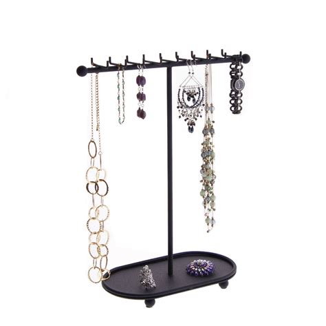 Angelynns Jewelry Organizer Hanging Tall Large Necklace Display Case