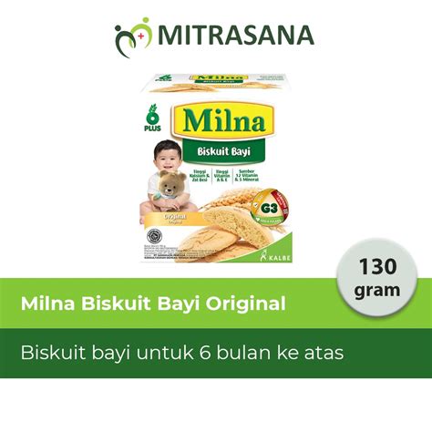 Jual Milna Biskuit Bayi Original Pisang 130 Gr Biskuit Mpasi 6 12