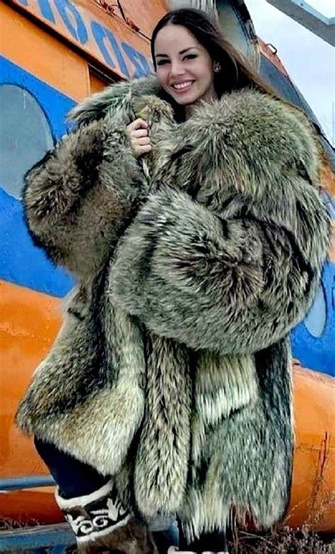daria fur coat fashion fabulous fox wild wolf fox fur coat black women fashion silver fox
