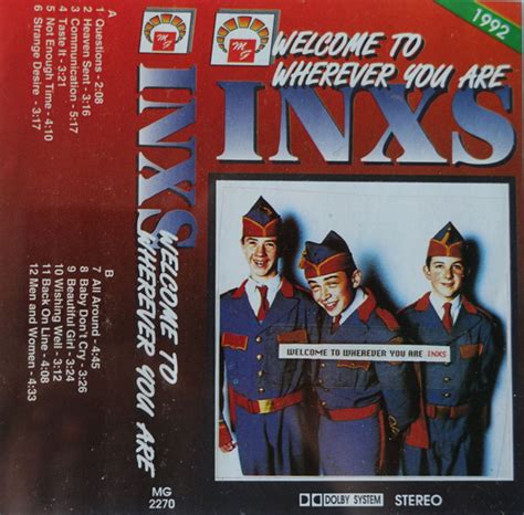Inxs Welcome To Wherever You Are 1992 Dolby Cassette Discogs
