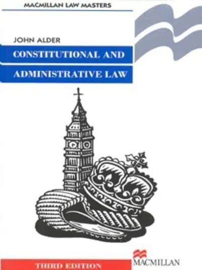 Constitutional And Administrative Law John Alder 9781137609076