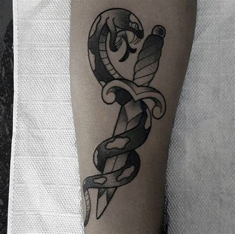 Snake Forearm Tattoos For Men