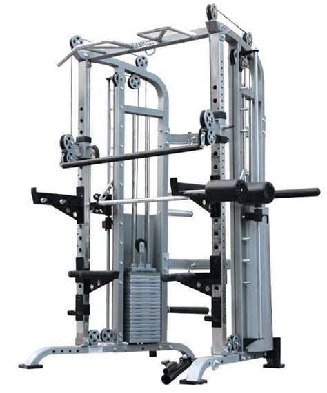 3 In 1 Smith Machine Functional Trainer Rack World Fitness No