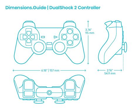 Dualshock 2 Controller In 2023 Dualshock Controller Design Blueprints