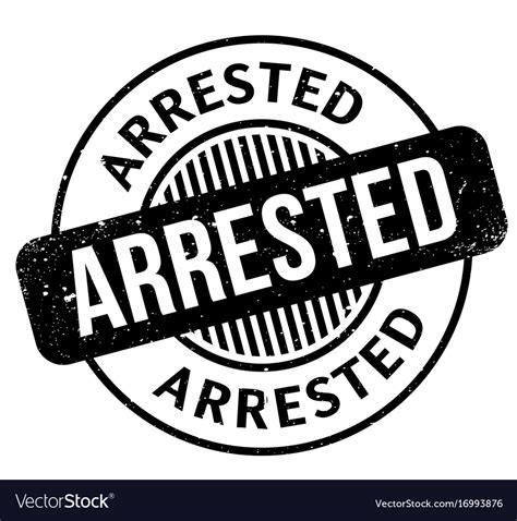 Arrested Rubber Stamp Royalty Free Vector Image