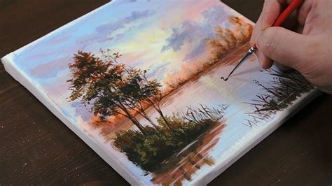 Nature Easy Acrylic Paintings For Beginners Draw Puke