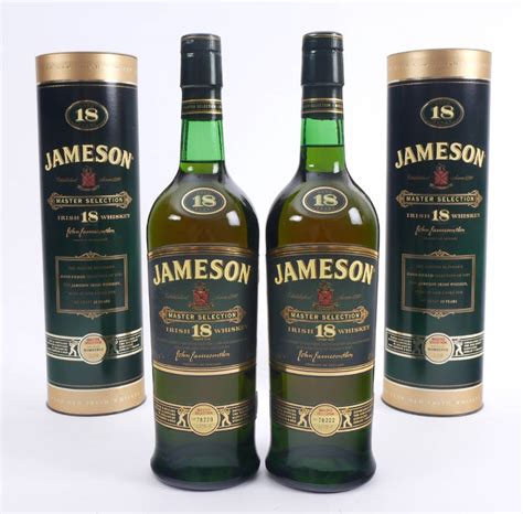 Jameson Master Selection 18 Year Old Irish Whiskey Two Bottles At