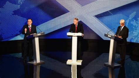 Scottish Independence Salmond And Darling Clash In Tv Debate Bbc News