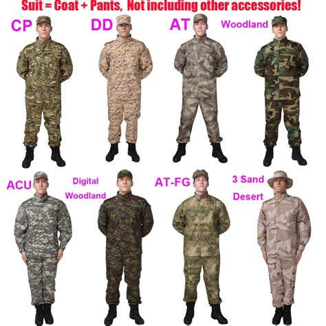 Free Shipping Acu Type Military Tactical Combat Bdu Suit Outdoor War