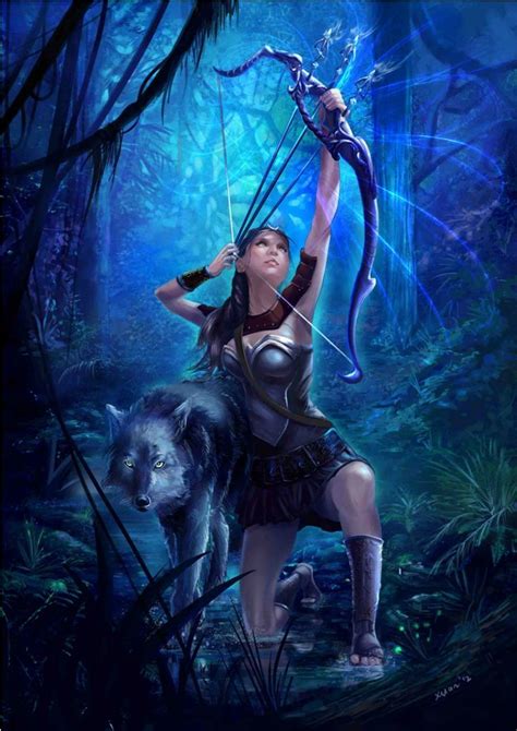 Digital Illustration 5 Artemis By ~xuanlim Fantasy Warrior Fantasy