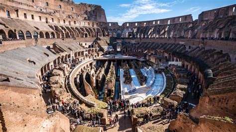 Art In Rome The Colosseum Once Arena Of Gladiators Now Tourist
