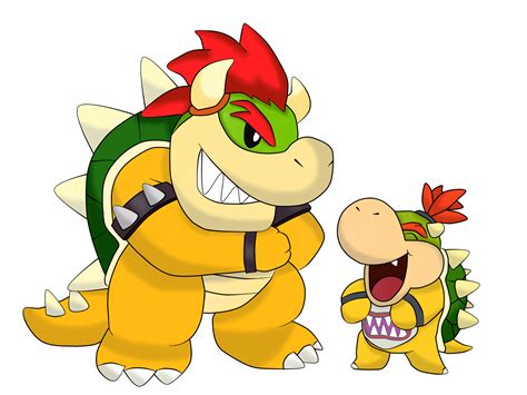 Bowser And Bowser Jr By Chibilyra On Deviantart