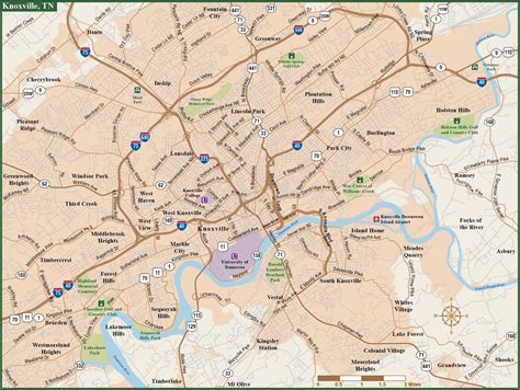 Printable Knoxville Zip Code Map