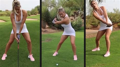 La Golfista Viral Paige Spiranac Descubre El Golpe De Golf Que Hay Que