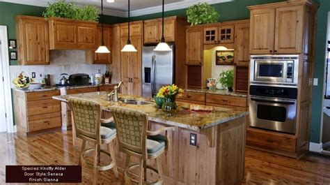 World kitchen cabinets and vanities corporation. rustic kitchen tile backsplash with natural alderwood ...