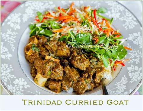Authentic Curried Goat Recipe Trinidad Cooking With Ria Recipe Curry Goat Curried Goat