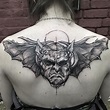Gargoyle On Girls Back | Best tattoo design ideas