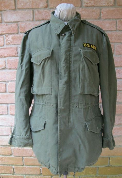 Vintage 1955 Us Army M 1951 M 51 Field Jacket Og 107 Good Used