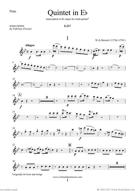 Free Sheet Music Taffanel Paul Wind Quintet Woodwind Quintet