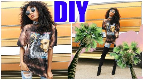 Learn how to do your very own distressed tshirt! DIY Distressed & Bleached T-Shirts for Summer! ☼ Inspired by Tumblr! | Bleach t shirts, Diy ...