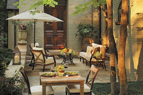 Range of styles & colour. Outdoor lounge chairs with patio dining set - Traditional - Patio - Birmingham - by Summer ...