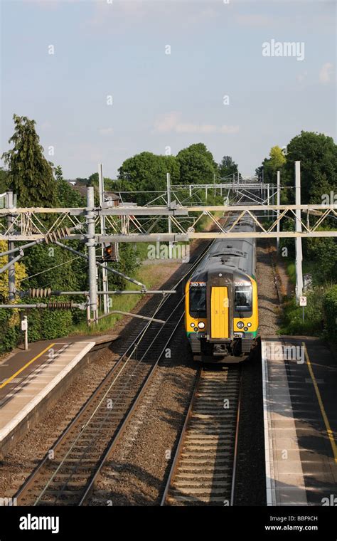Train From Birmingham To London Marston Green Rail Station England