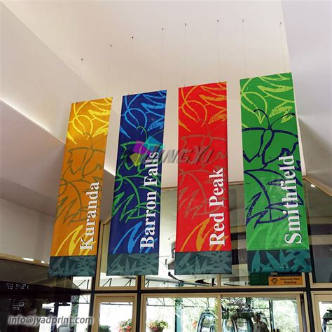 Customized Indoor Hang Ceiling Advertising Pvc Vinly Banner With