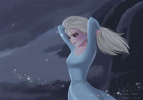 Elsa In The Dark Sea Frozen Fanart By Ruro95 On