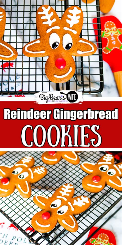 Upsidedown gingerbread man made into reindeers : Reindeer Gingerbread Cookies : Upside Down Gingerbread Man ...