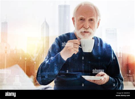 Old Man Drinking Coffee Hi Res Stock Photography And Images Alamy