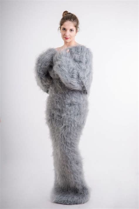 Fluffy And Bulky Mohair Lover Knit Outfit Mohair Sweater Mohair