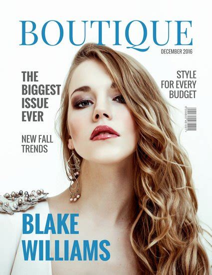 Free Personalized Magazine Covers Templates