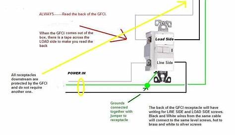 gfci wiring diagram 115v