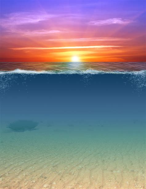 Mixed Media Underwater Sunset · Free Image On Pixabay