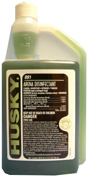 Tri C Club Supply Cleaners Husky 891 Arena Disinfectant 32oz
